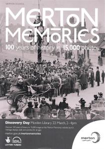 Merton Memories launch 2014 March 22 poster